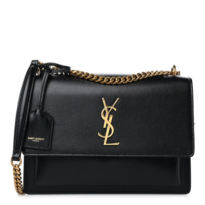 Saint Laurent Calfskin Medium Monogram Sunset Sunset Black 1 of 18