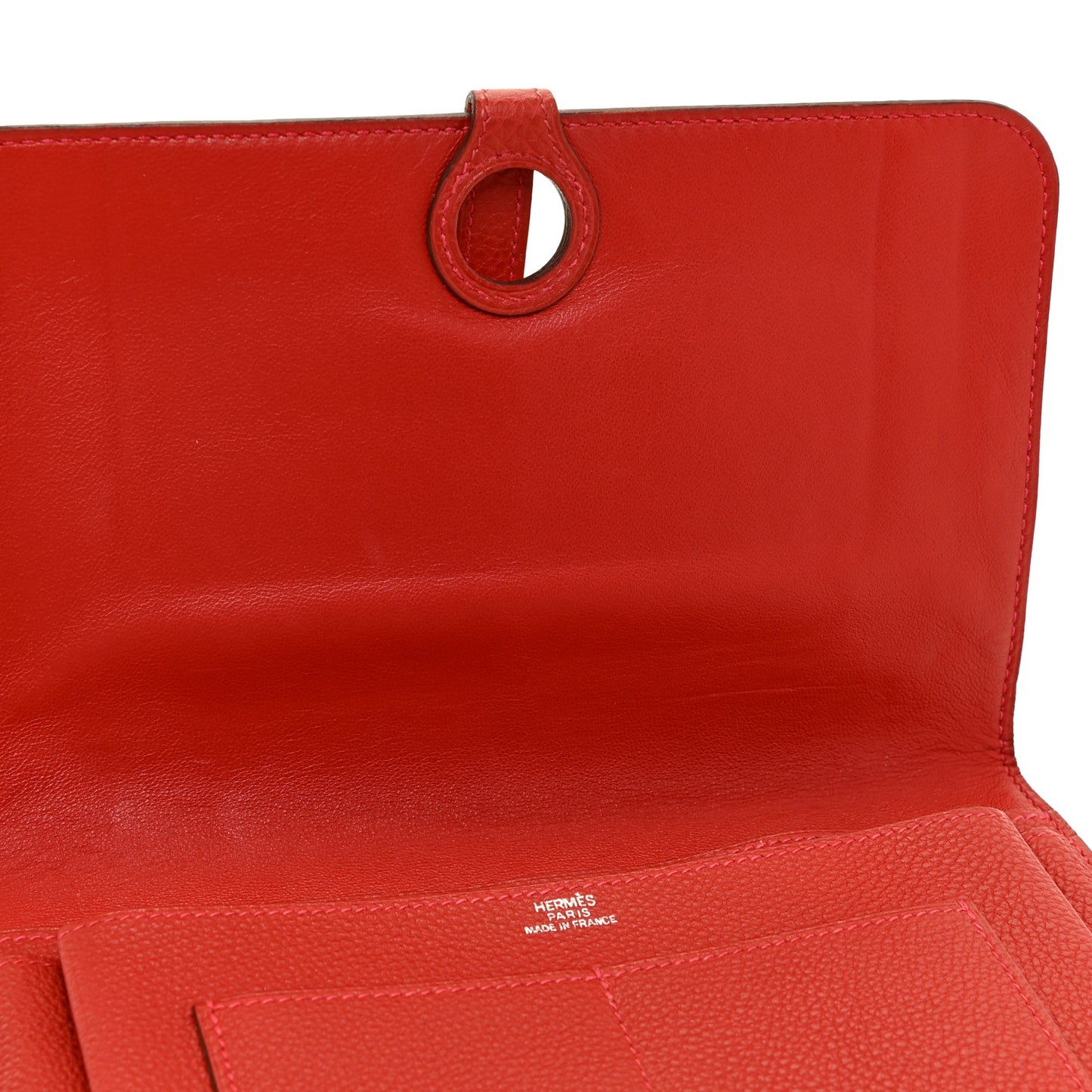 Togo Dogon Duo Wallet Rouge Casaque