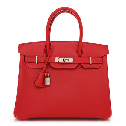 Hermes Epsom BIRKIN 30 Rouge Vif 1 of 12