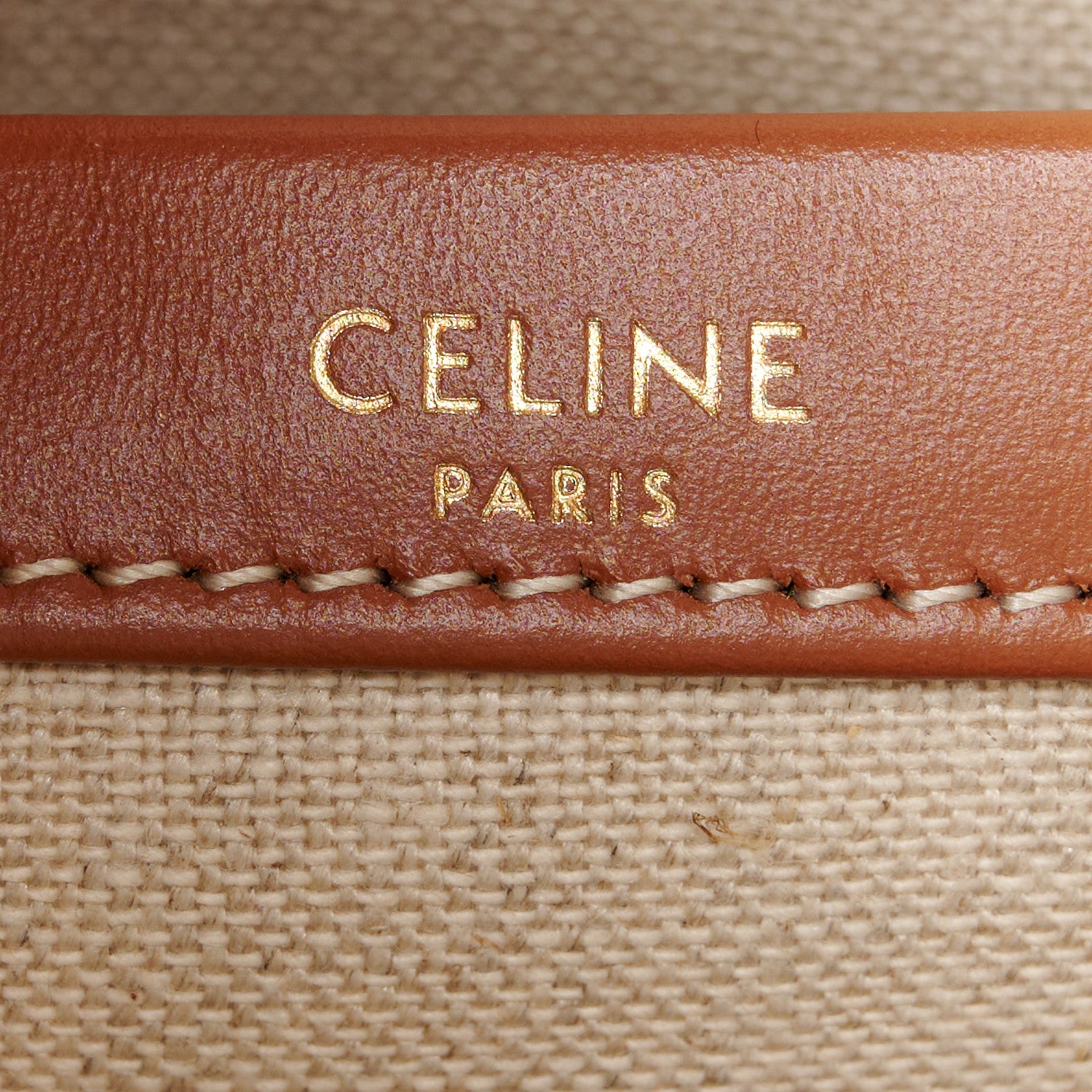 Celine Canvas Small All Over Cabas Thais White Black 6 of 9