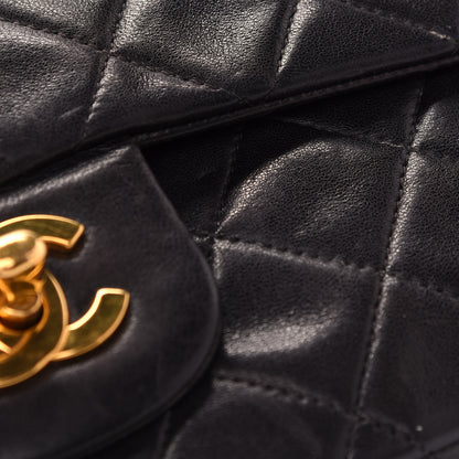 Chanel Lambskin Quilted Small Double Flap Black 10 of 11