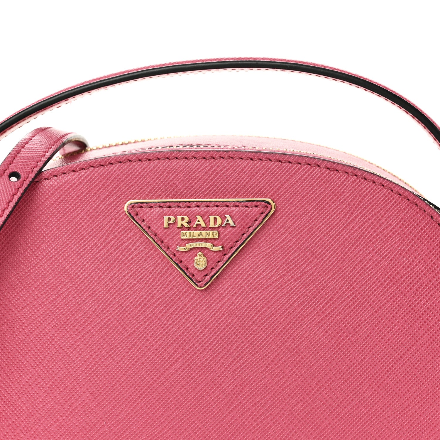 Prada Saffiano Lux Odette Crossbody Magenta 8 of 10