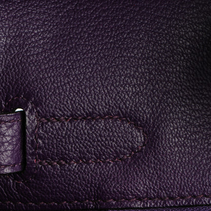 Hermes Taurillon Clemence Birkin 30 Ultraviolet 21 of 27