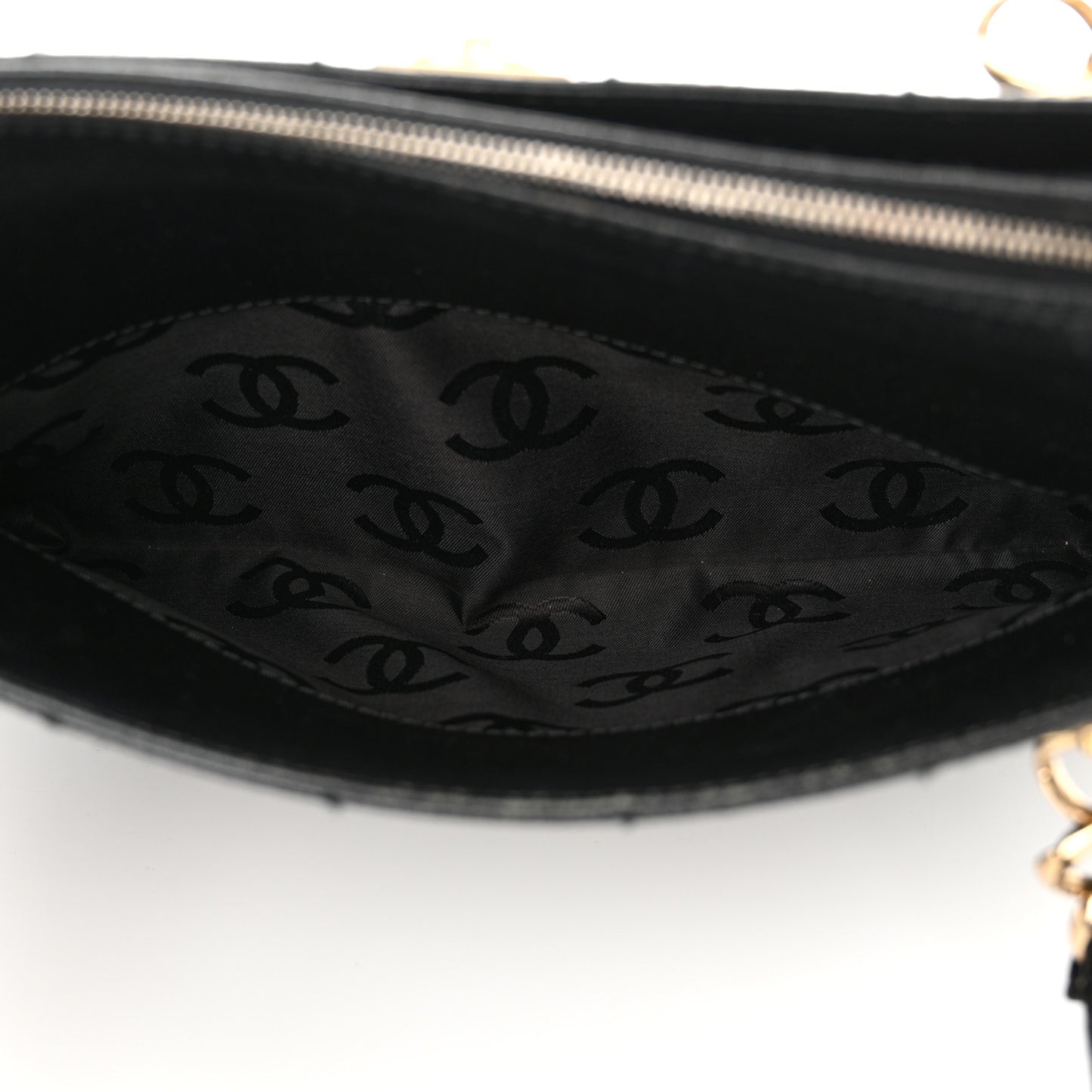 Caviar Stitched Chocolate Bar Shopping Black