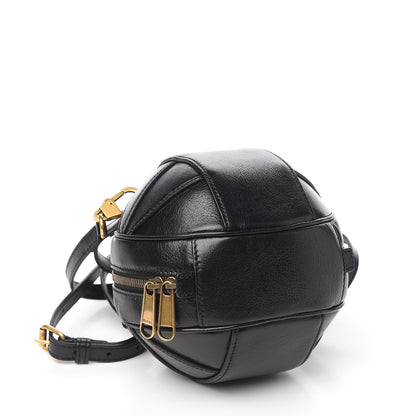 Gucci Piuma Lux Energy Mini Tifosa Basketball Shaped Shoulder Bag Black 3 of 9