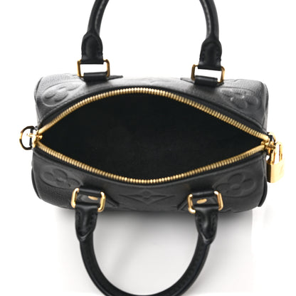 Louis Vuitton Empreinte Monogram Giant Speedy Bandouliere 20 Black 5 of 8