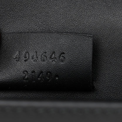 Gucci Calfskin Super Mini Sylvie Chain Shoulder Bag Black 6 of 7