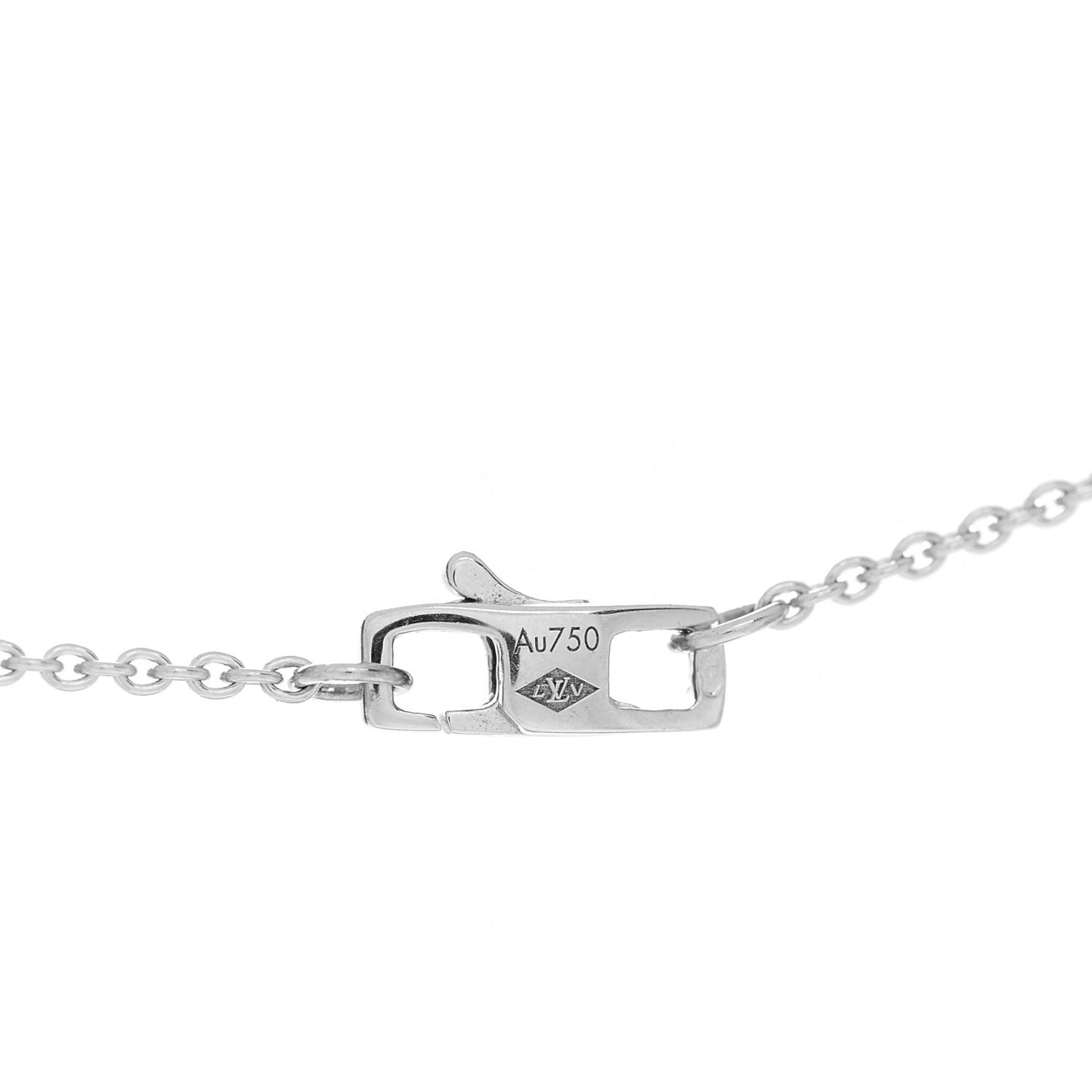 18K White Gold Empreinte Pendant Necklace