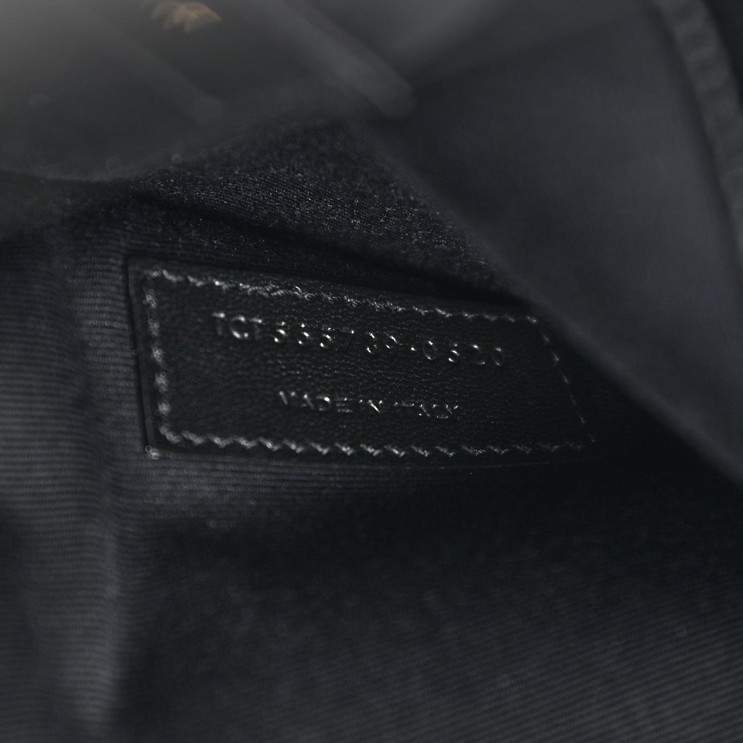 Smooth Shiny Calfskin Monogram Uptown Pouch Black