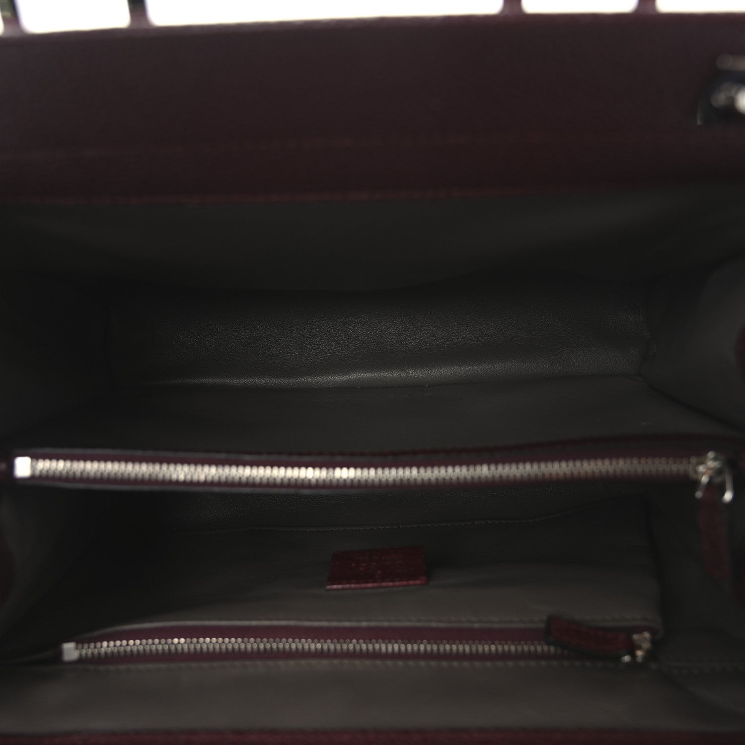 Gucci Grainy Calfskin Small Zumi Top Handle Bag Vintage Bordeaux 5 of 10