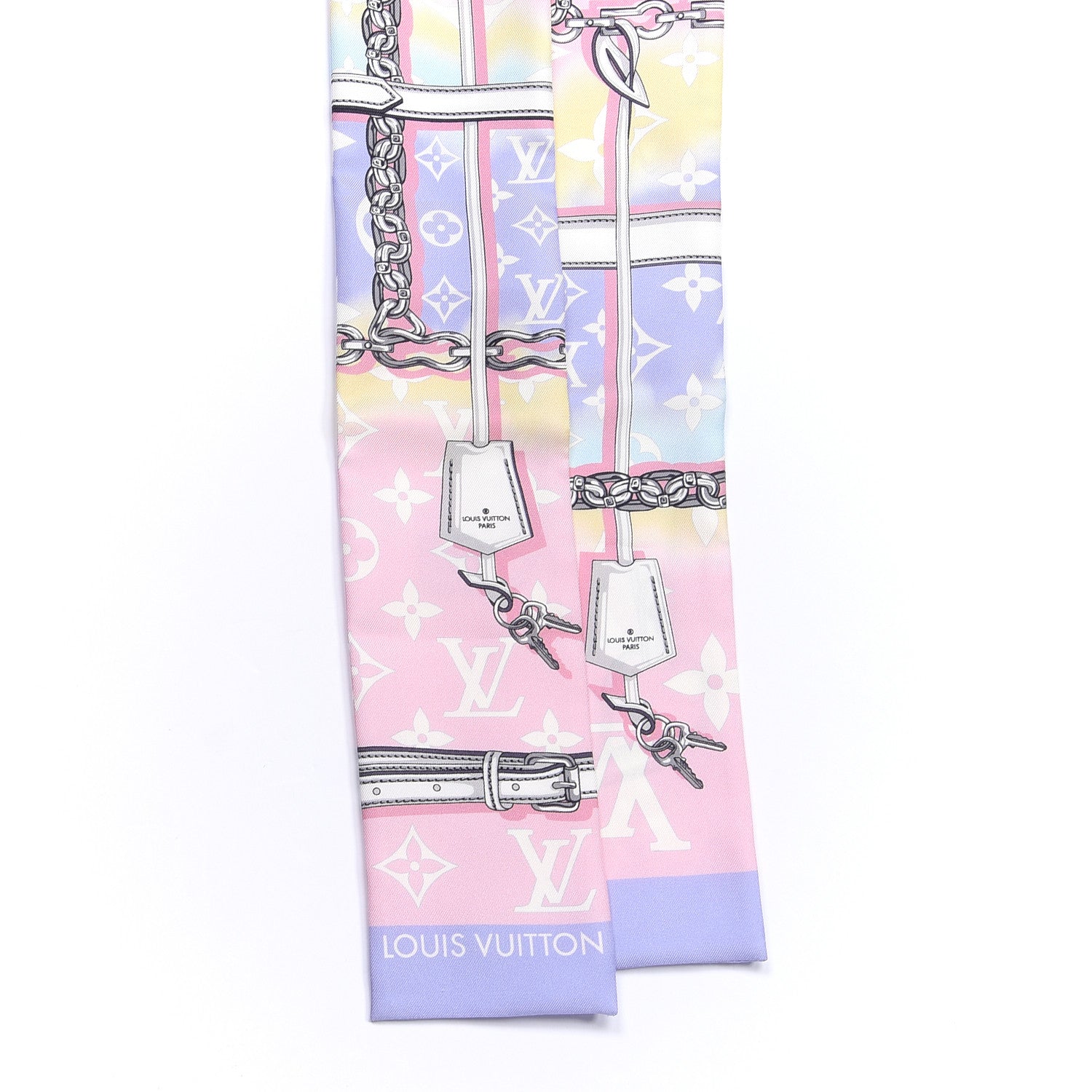 Louis Vuitton Silk Monogram Escale Confidential Bandeau Pink 2 of 3