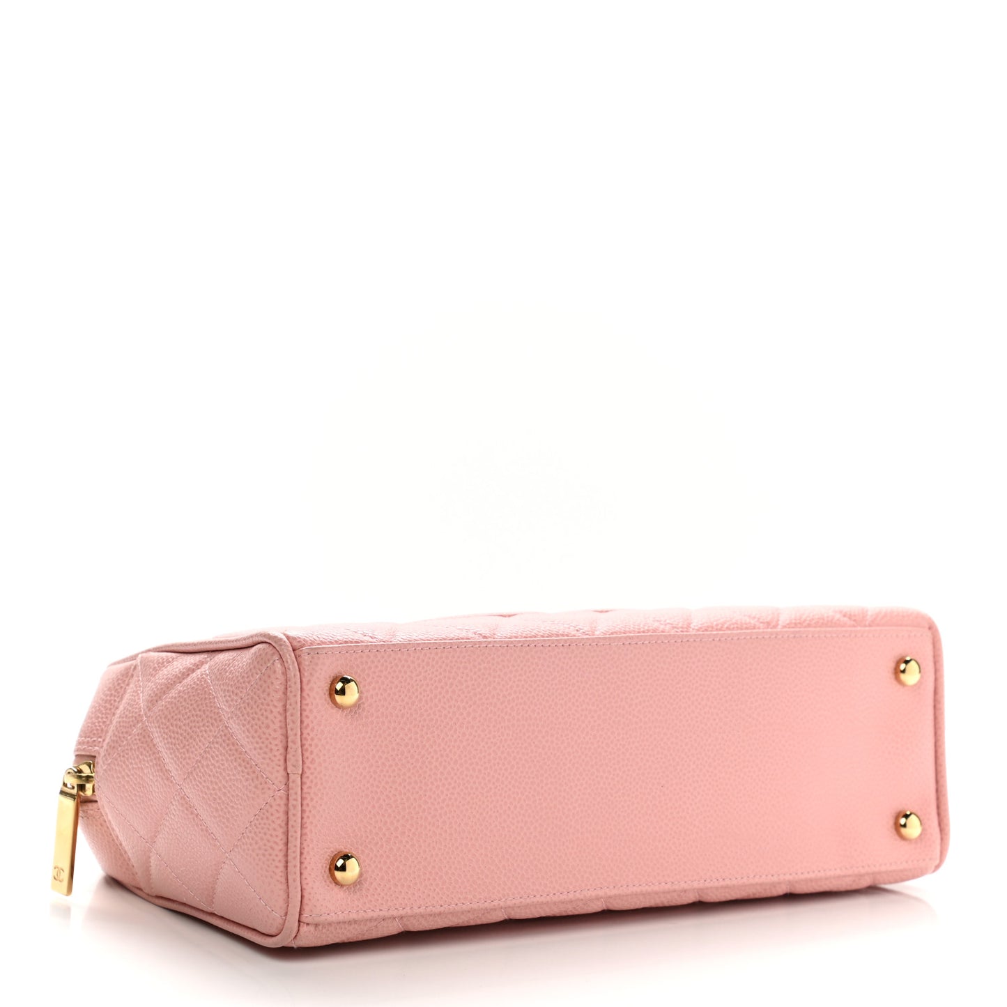 Caviar Quilted Small Bowler Pink