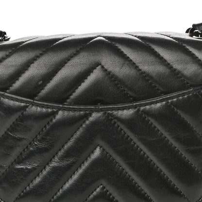Chanel Lambskin Chevron Quilted Mini Rectangular Flap So Black 29 of 29
