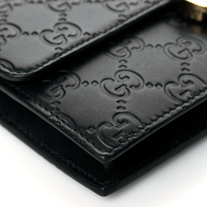 Gucci Guccissima Icon Chain Wallet Black 9 of 11