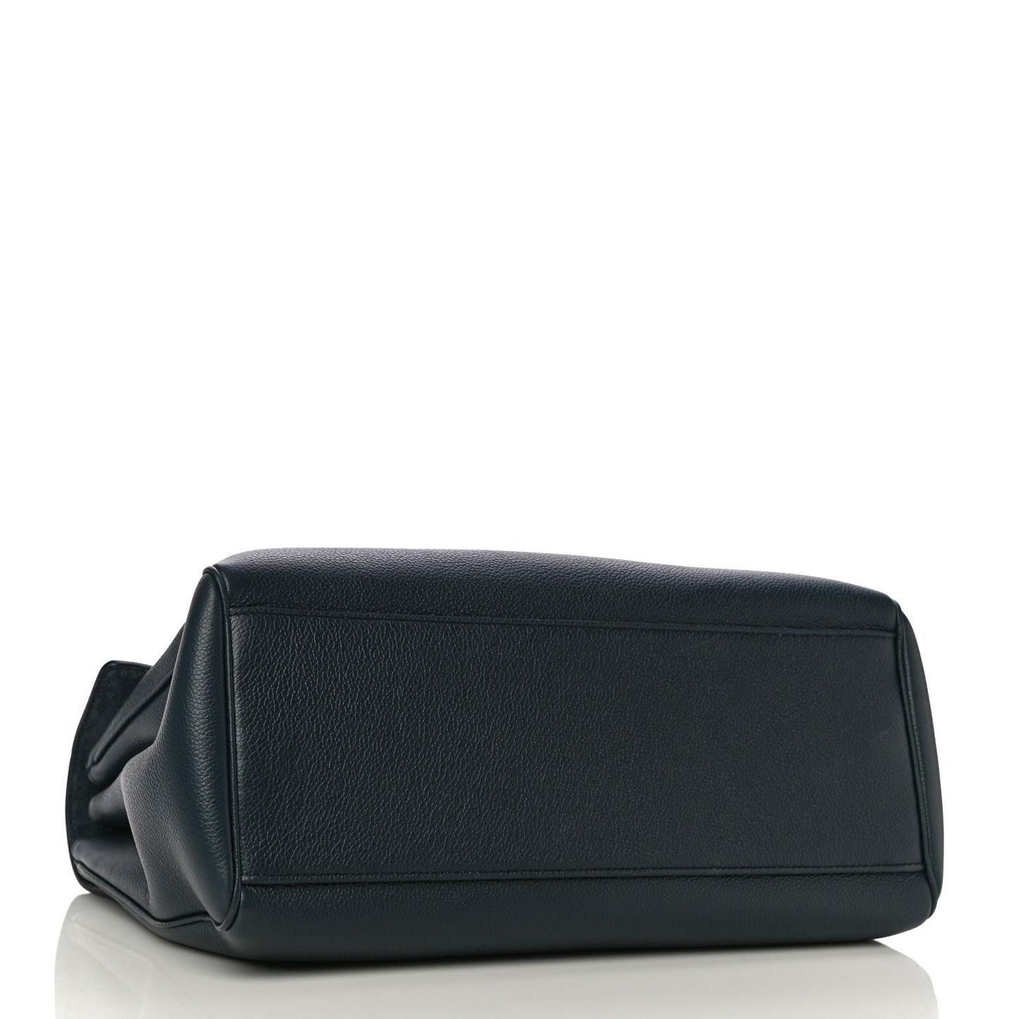 Supple Grained Calfskin Medium Soft 16 Bag Navy Blue