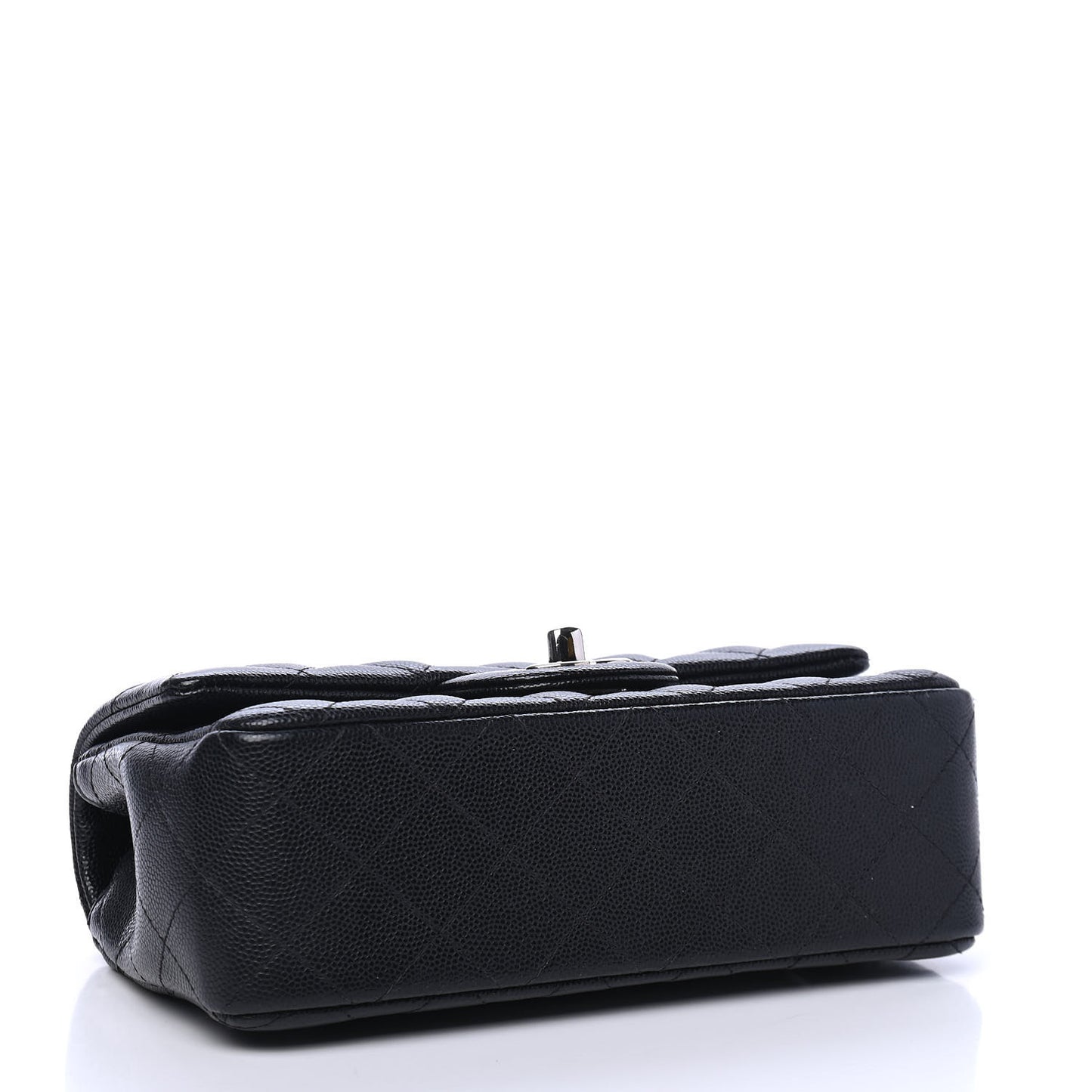 Caviar Quilted Mini Rectangular Flap Black