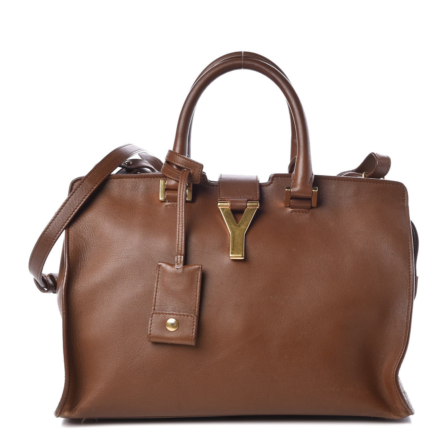 Calfskin Small Classic Y Cabas Cognac