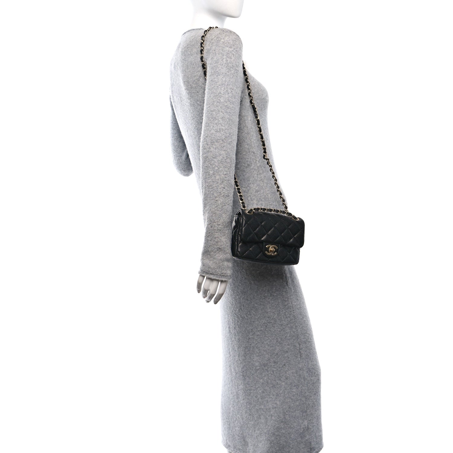 Chanel Grained Lambskin Quilted Mini Flap Black 2 of 11