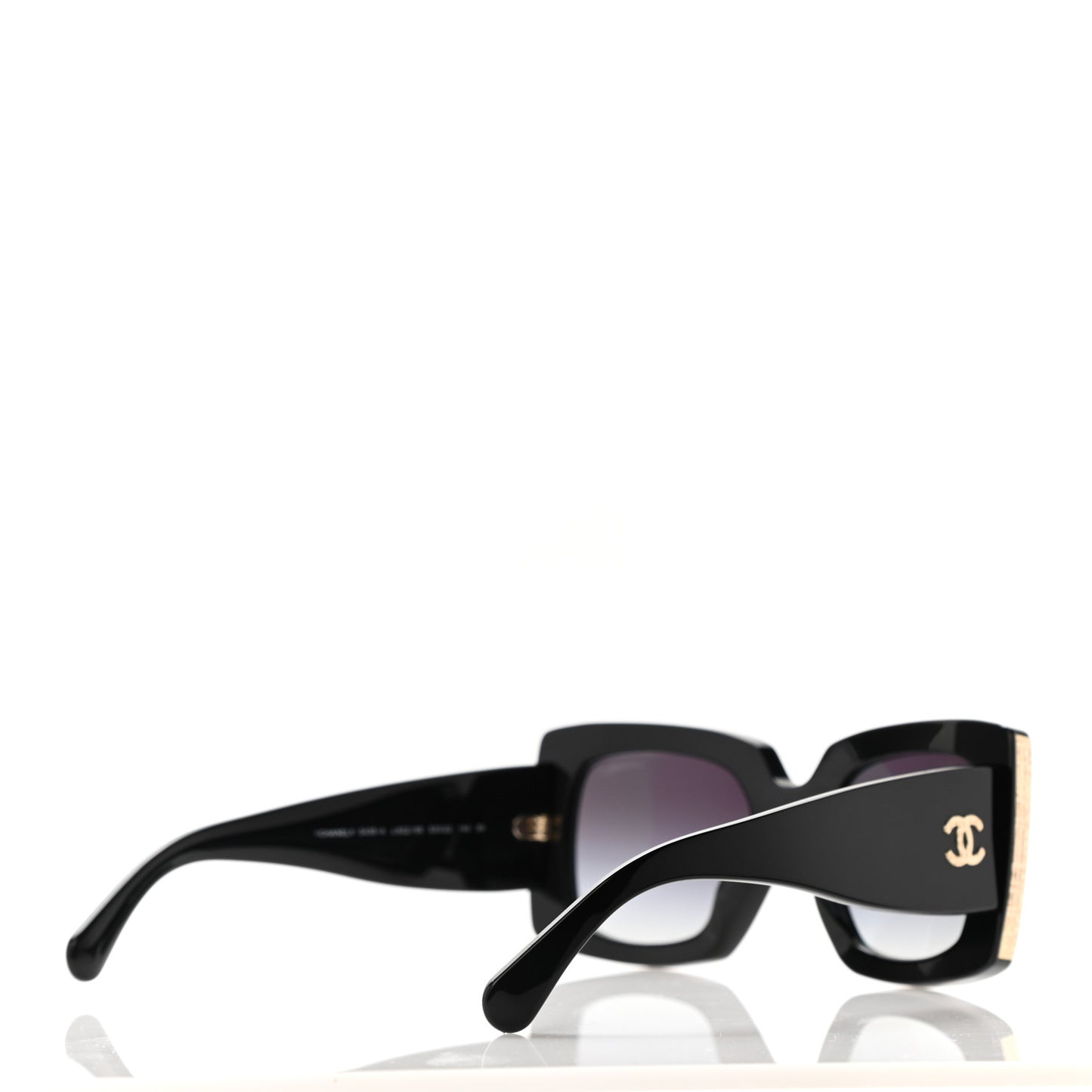 Acetate Rectangle Sunglasses 5435 Black