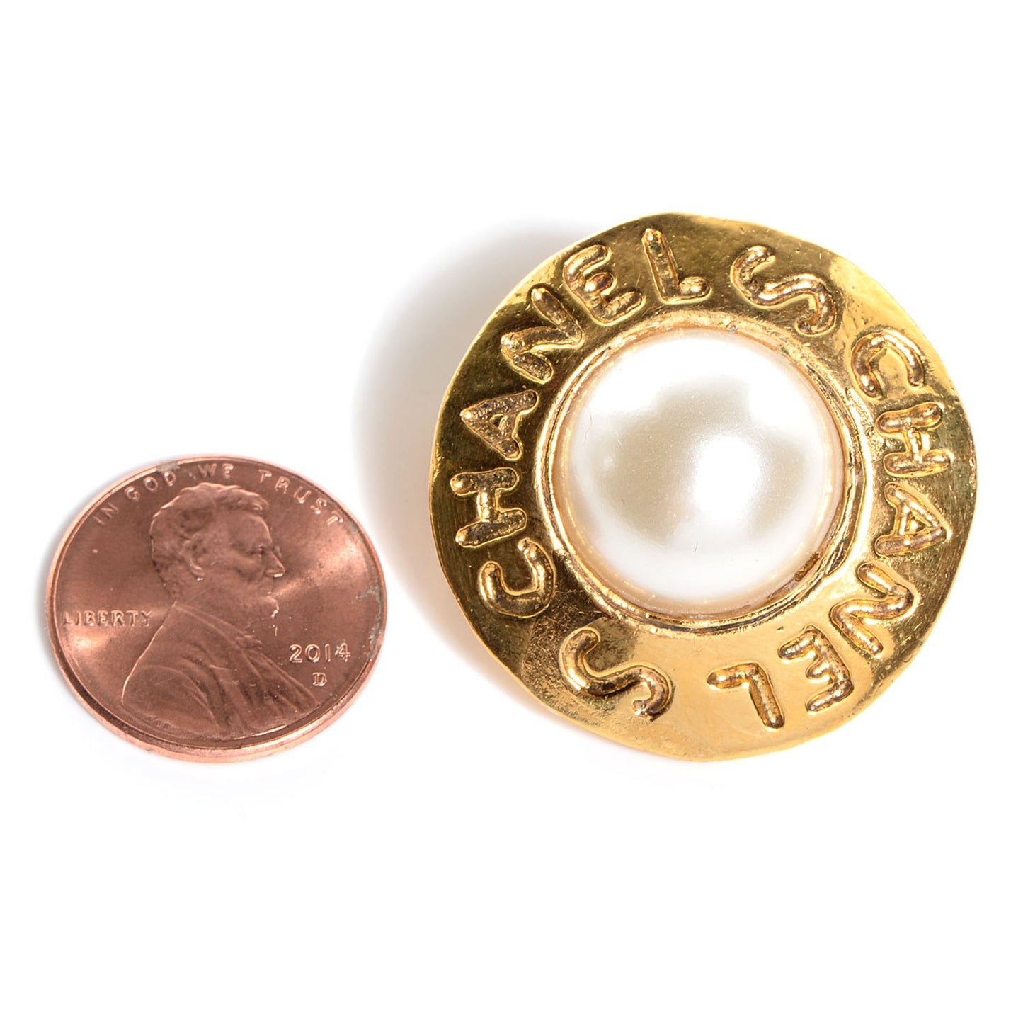 Pearl Clip On Earrings Gold