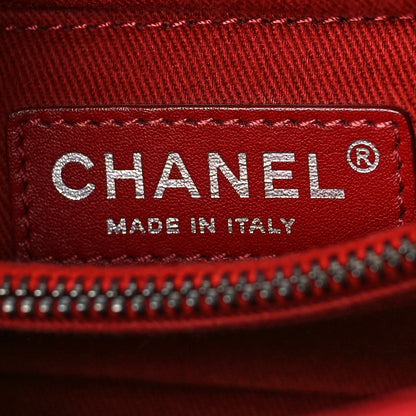 Chanel Caviar Quilted Small Coco Handle Flap Red 6 of 10