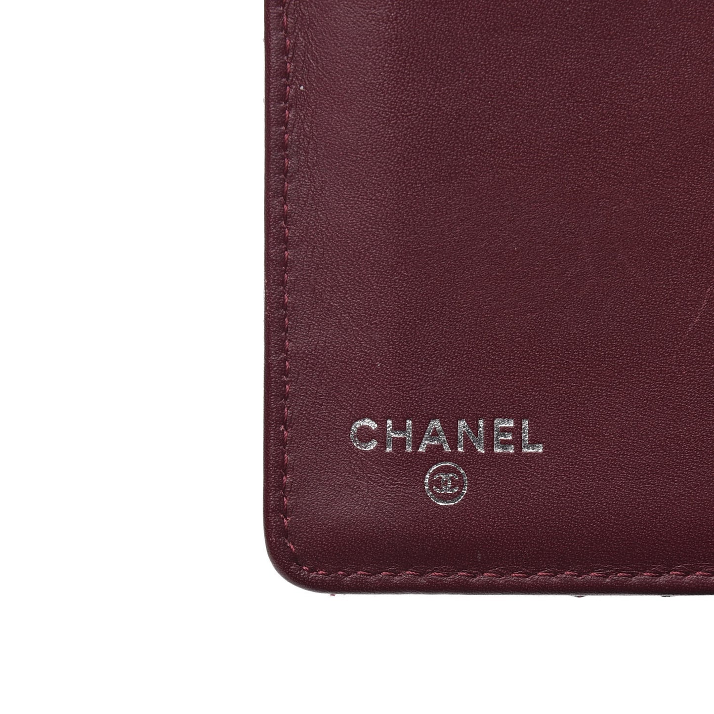 Patent Quilted Brilliant Yen Wallet Burgundy