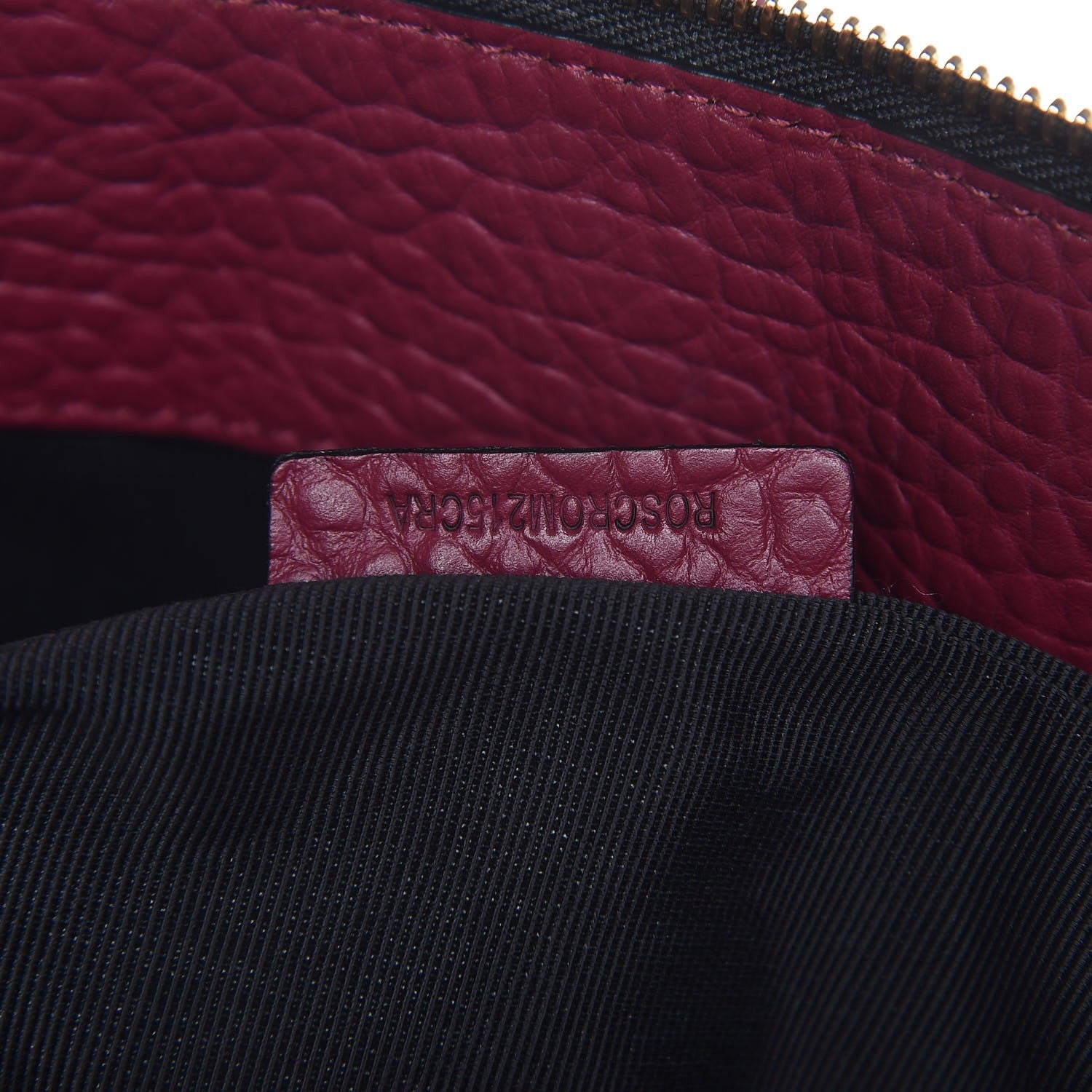 Burberry Heritage Grain Check Embossed Medium Dewsbury Tote Dark Plum 8 of 8