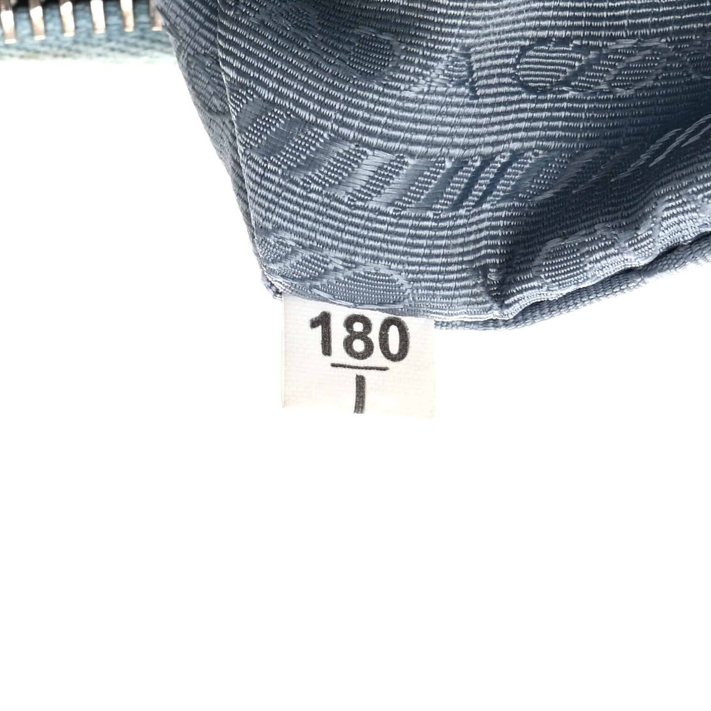 Nylon Embroidered Drill Mini Re-Edition 2000 Bag Sky Blue White