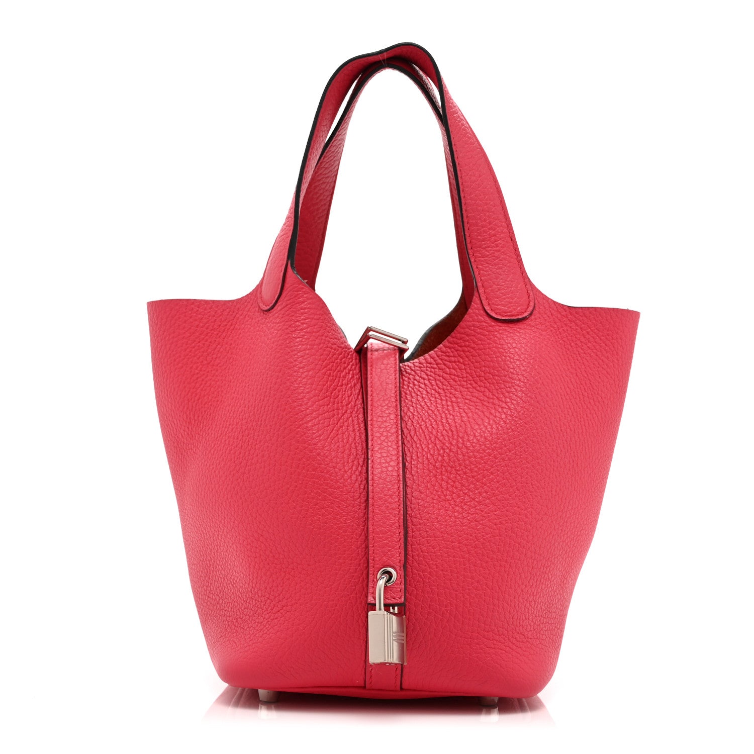 Hermes Taurillon Clemence Picotin Lock 18 PM Rose Mexico 1 of 10