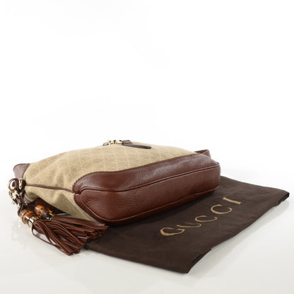 Gucci Linen Monogram Medium New Jackie Shoulder Bag Brown 4 of 7