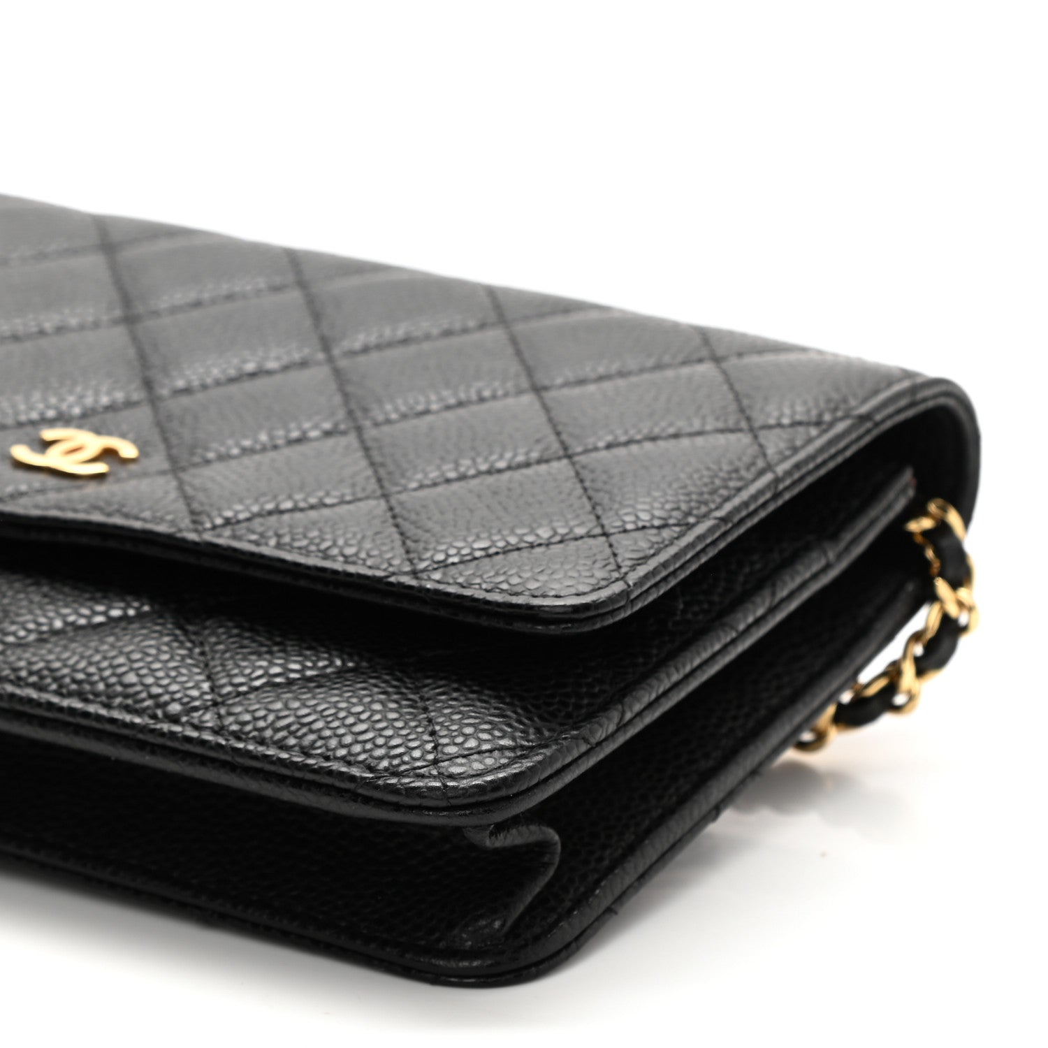 Chanel Caviar Quilted Wallet On Chain WOC Black 11 of 12