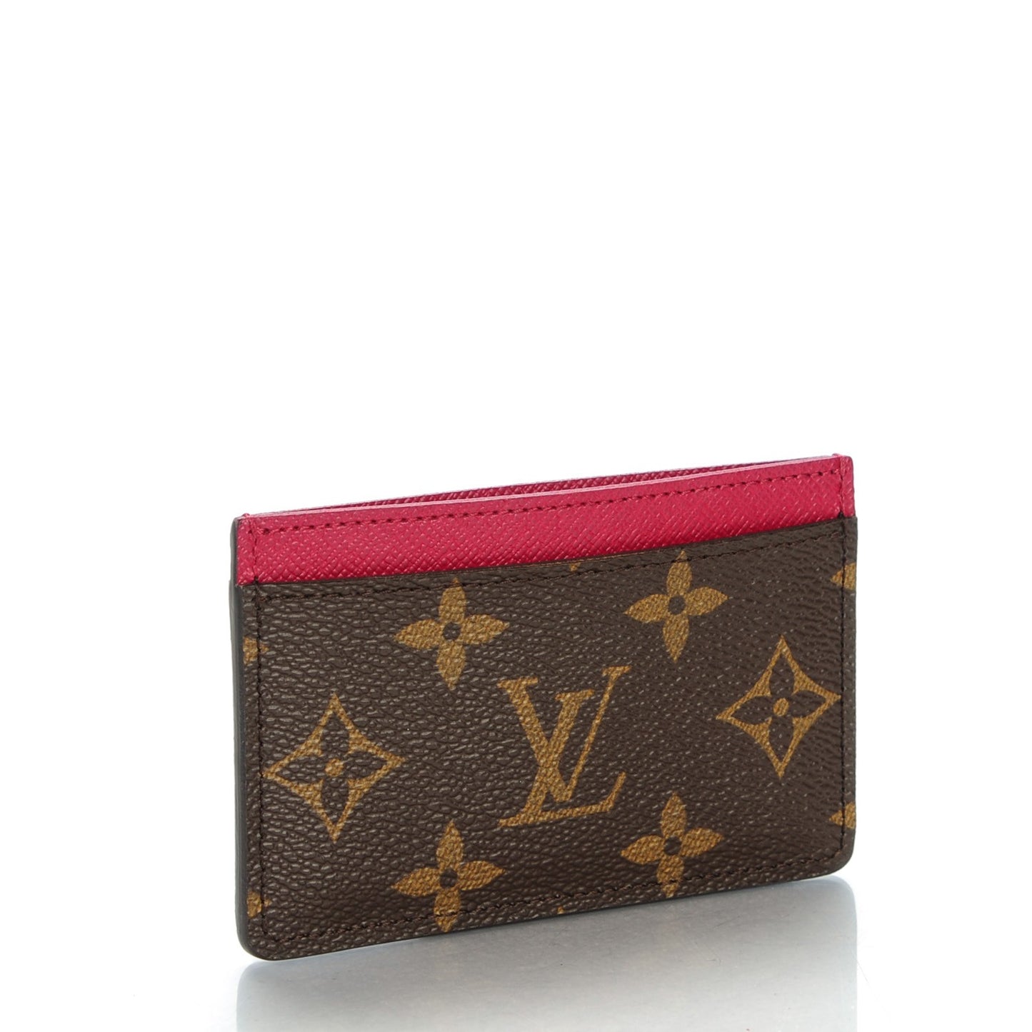 Monogram Card Holder Fuchsia