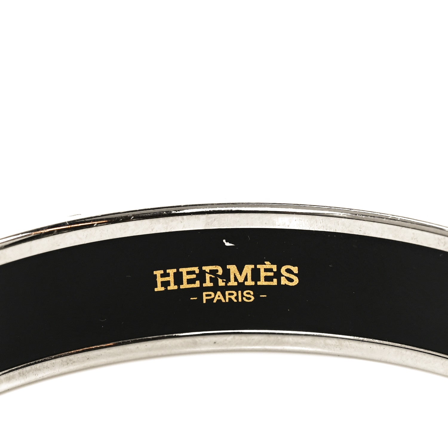 Hermes Enamel Printed Medium Caleche Bracelet 62 Lime 4 of 5