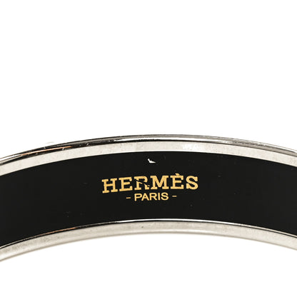 Hermes Enamel Printed Medium Caleche Bracelet 62 Lime 4 of 5
