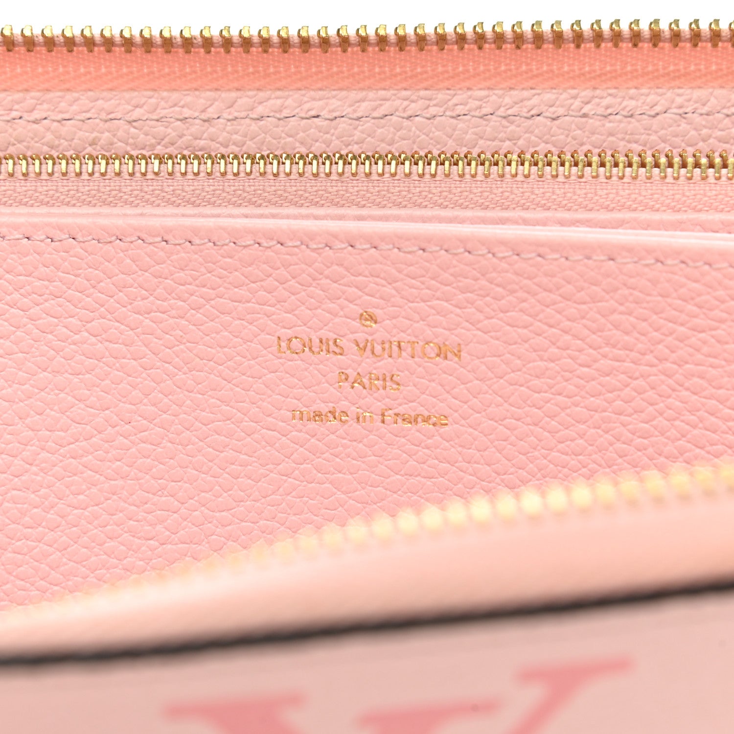 Louis Vuitton Empreinte Monogram Giant By The Pool Zippy Wallet Bouton De Rose 7 of 9