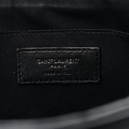 Saint Laurent Calfskin Matelasse Monogram Lou Camera Bag Black 6 of 16