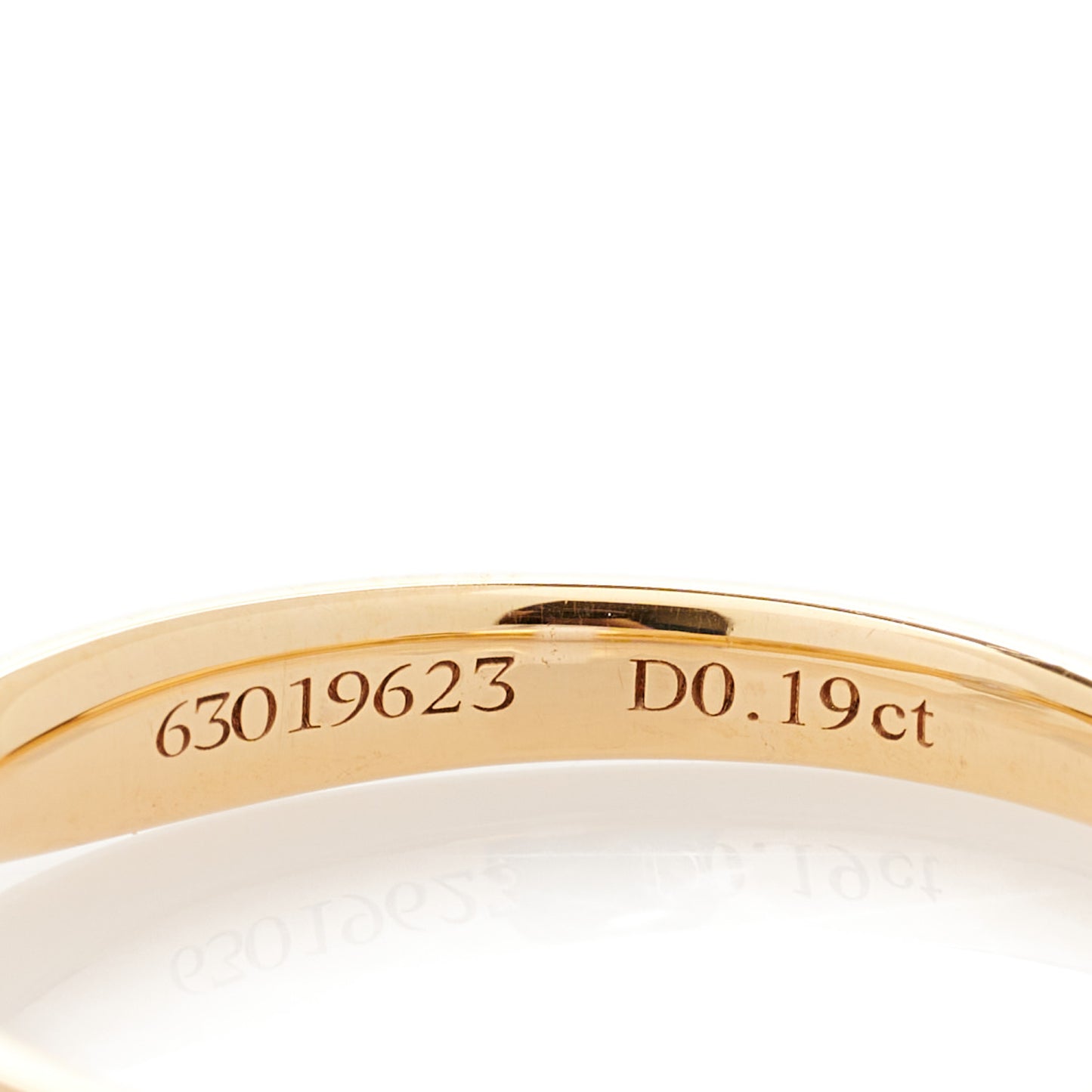 18K Rose Gold Platinum Diamond .19ct Harmony Solitaire Engagement Ring 53 6.25