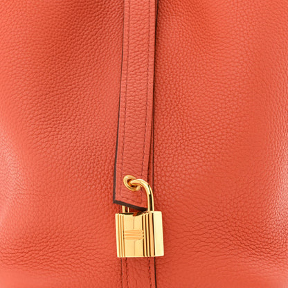 Hermes Taurillon Clemence Picotin Lock 18 PM Terre Battue 8 of 11