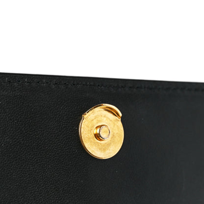 Versace Vitello Barocco Virtus Top Handle Shoulder Bag Black 13 of 14