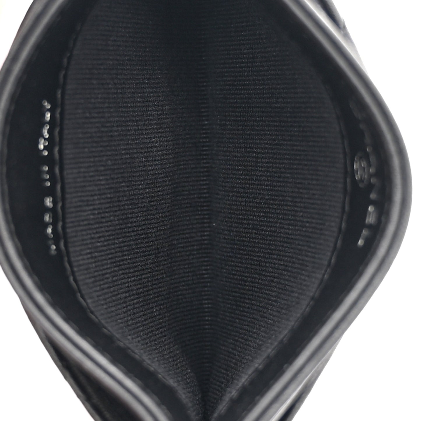 Calfskin Quilted Card Holder So Black
