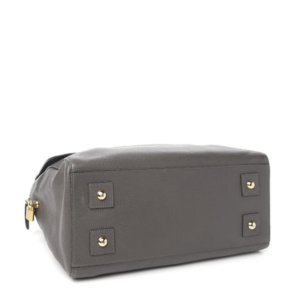 Mulberry Glossy Goatskin Medium Del Rey Satchel Grey 3 of 14