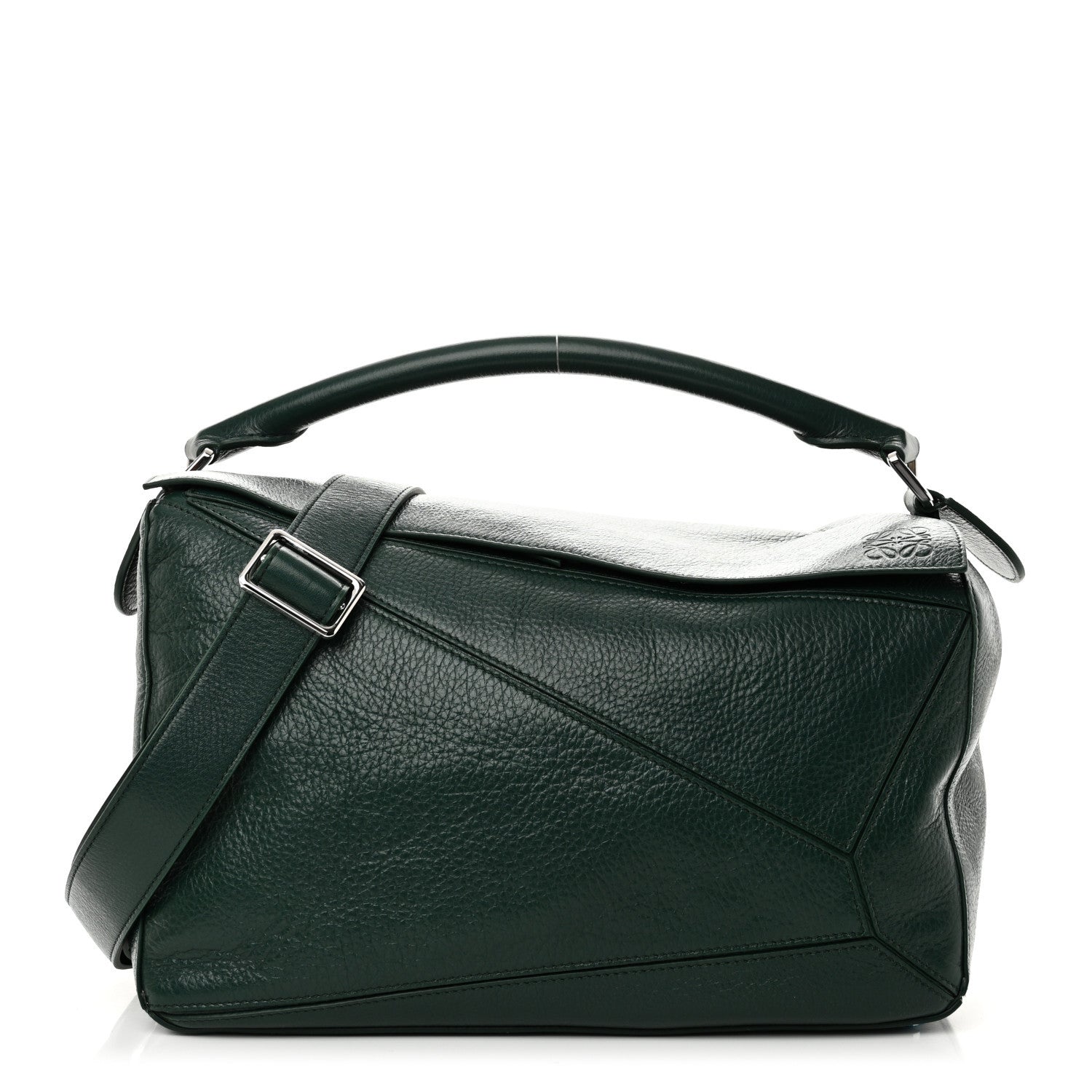 Loewe Calfskin Large Puzzle Bag Green 1 of 9