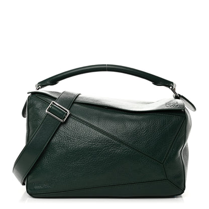 Loewe Calfskin Large Puzzle Bag Green 1 of 9