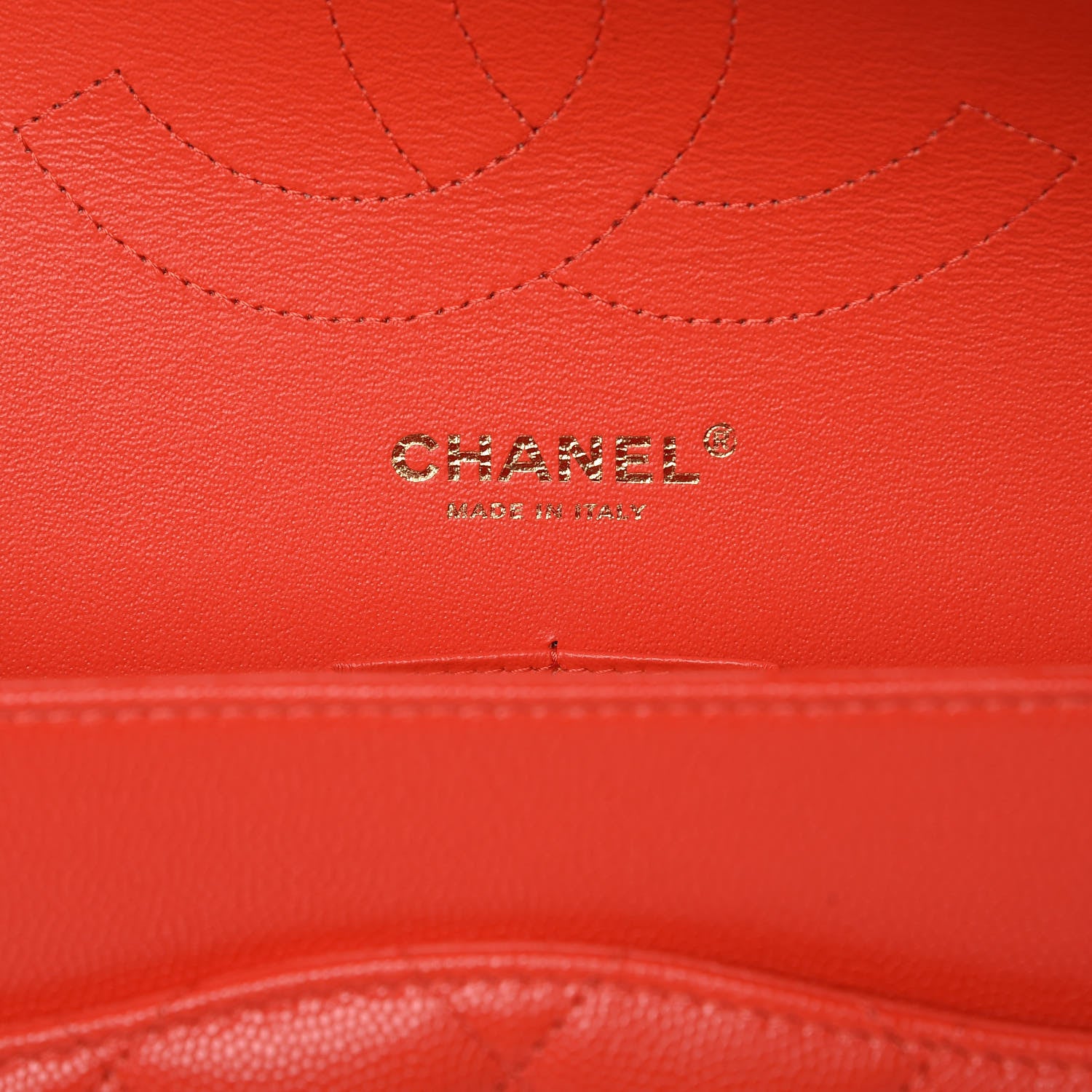 Chanel Caviar Quilted Jumbo Double Flap Red 6 of 8