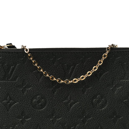 Louis Vuitton Empreinte Double Zip Pochette Black 7 of 10