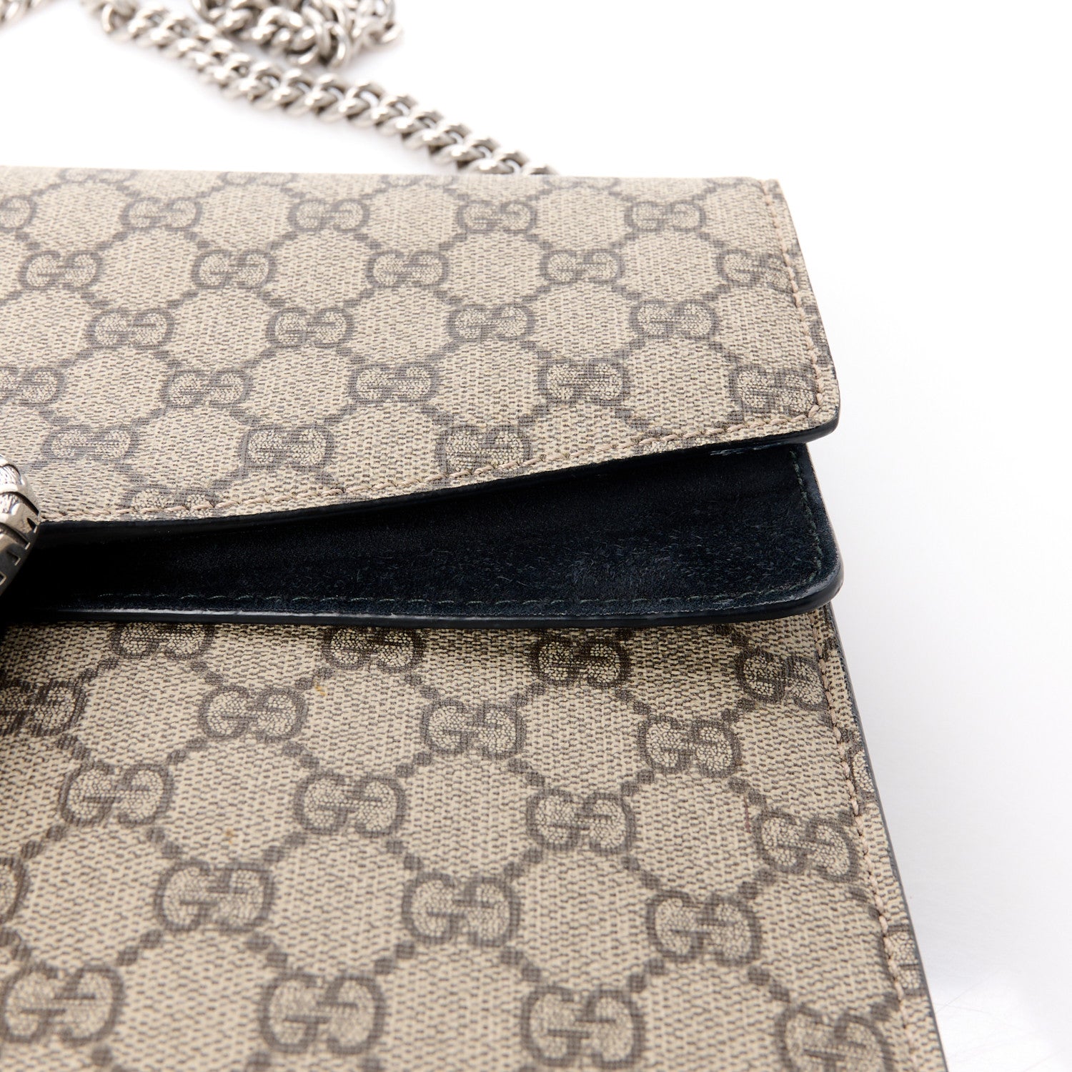 Gucci GG Supreme Monogram Medium Dionysus Shoulder Bag Black 15 of 16