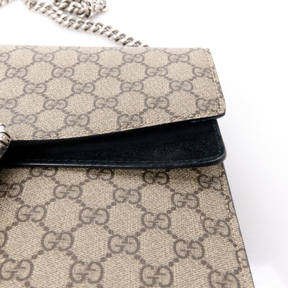 Gucci GG Supreme Monogram Medium Dionysus Shoulder Bag Black 15 of 16