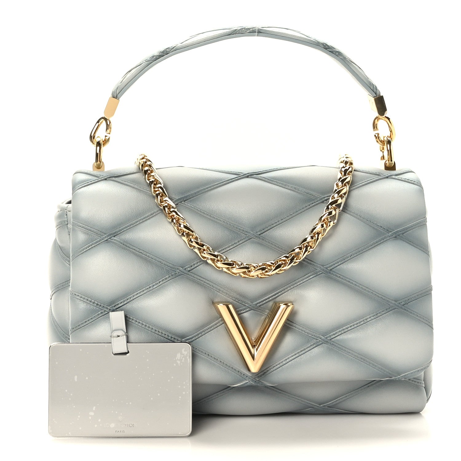 Louis Vuitton Lambskin Malletage GO-14 MM Ecume 3 of 9