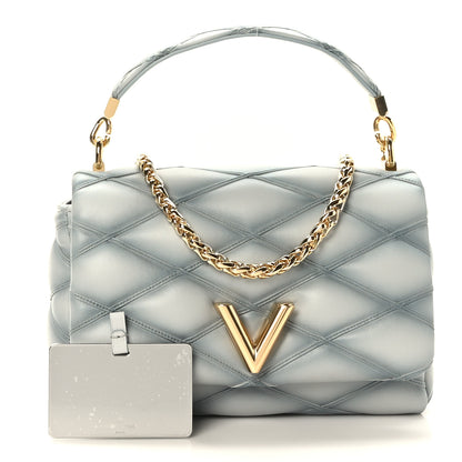 Louis Vuitton Lambskin Malletage GO-14 MM Ecume 3 of 9