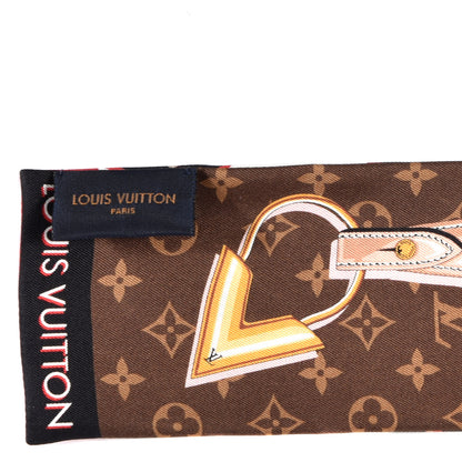 Louis Vuitton Silk Monogram Escale Perfect Match Bandeau Brown 3 of 3